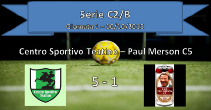 Buona la prima: CST - Paul Merson 5-1