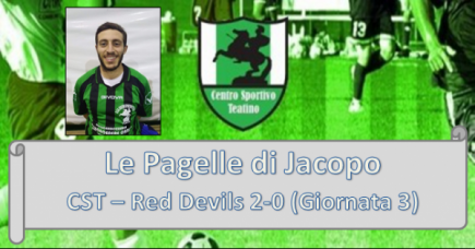 Le Pagelle di Jacopo: CST - Red Devils 2-0
