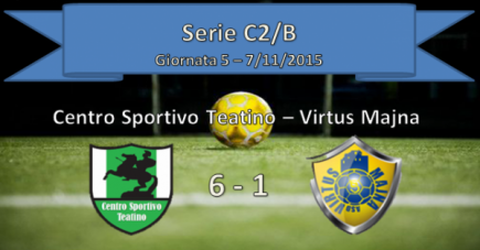 C.S.Teatino - V. Majna 6-1, la corsa continua!